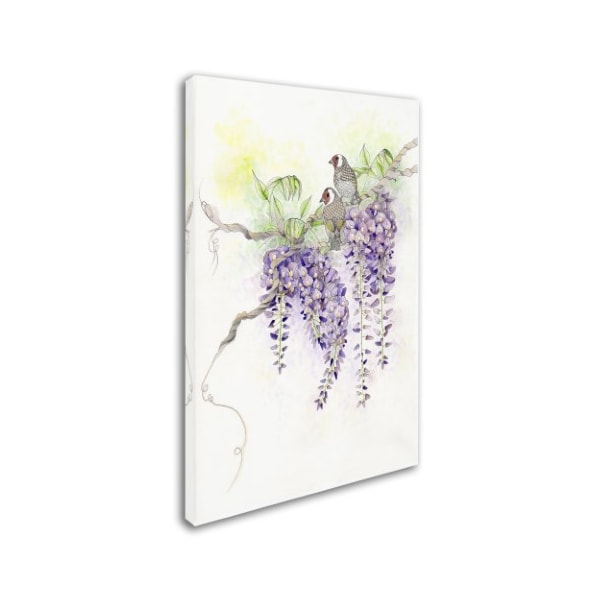 The Tangled Peacock 'Wisteria' Canvas Art,22x32